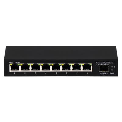 China 9 Port Unmanaged 2.5G Ethernet Switch With 10G Uplink SFP Port for sale