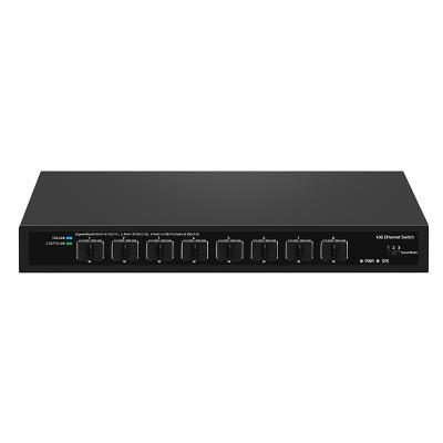 China 8 Port 10G Fiber Switch 1G 2.5G Compliant Unmanaged DC12V Input Realtek Based en venta