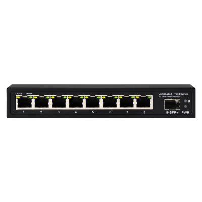 China 10G Ethernet Switch Switch de rede não gerenciado 8*2.5G RJ45+1*10G Portos SFP à venda