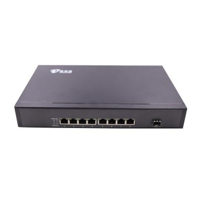 China Unmanaged AC100V Fiber Optic Ethernet Switch 8 Port 1.25G SFP Fiber Port for sale