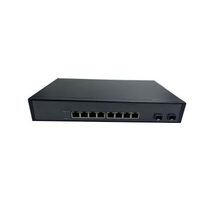 China 15.4W 8 Port SFP Fiber Switch for sale