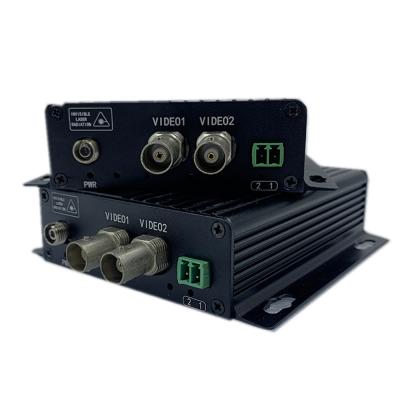 China Analog Video Optical Converter RS485 RS422 Data On SM MM Fiber Extension for sale