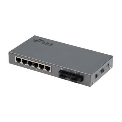 China Interruptor Desktop com portos 6RJ45, interruptor ótico portuário dos ethernet de DC5V1A 8 à venda