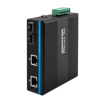 China Industrial Network Switch With 2 SFP Ports and Wide Voltage for Outdoor Environments for sale