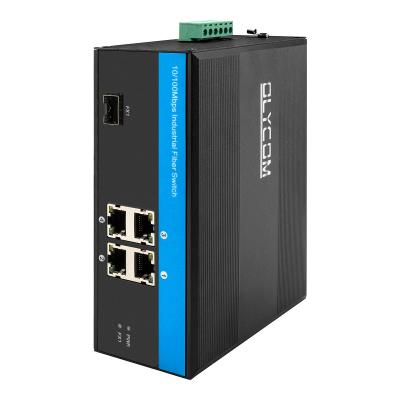 China Stable Transmission Din Mount Industrial Network Switch With 4 10/100Mbps UTP for sale