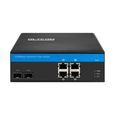 China Durable Gigabit Ethernet Switch Poe Powered 4 RJ45 Ports Redundant Power Inputs for sale