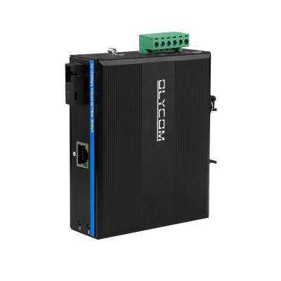 China Single Fiber SC Poe Fiber Media Converter 10/100M For Harsh Outdoor Environment for sale