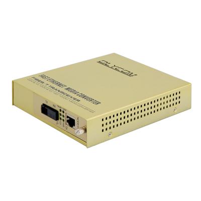 China Single Core Fiber Optic Ethernet Media Converter Unmanaged 1310/1550nm 220V AC Input for sale