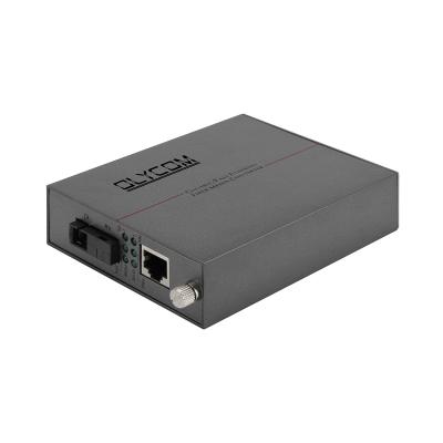 China Gigabit Fiber Optic Ethernet Media Converter Single Fiber SC Port Unmanaged 20KM for sale