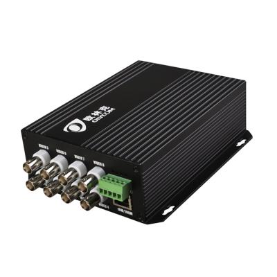 China 8 Port-alleinstehende Art des BNC-Videosignal-Ethernet-Faser-Medien-Konverter-DC12V zu verkaufen