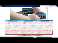 FCC Standards 8 Port Industrial Managed Ethernet Switch With 2 SFP Fiber Ports