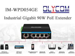 90W Gigabit Industrial PoE Extender