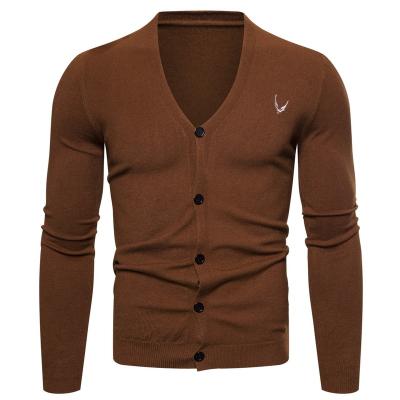 China Wholesale Anti-Wrinkle Mens V Neck Buttons Sweater Cardigan Long Sleeve Knitted Sweater Coat for sale