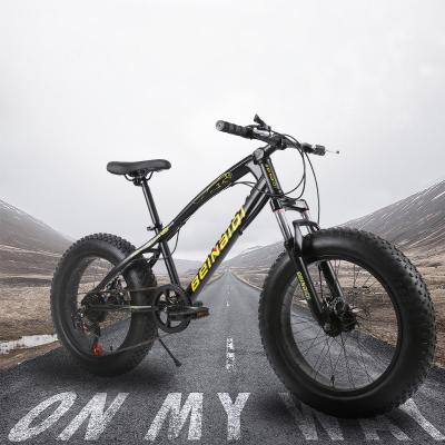 China Wholesale Adult Carbon Fiber Variable Speed ​​20 Inch Disc Brake Mountain Bike Fat Tire Snow Bike for sale