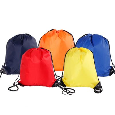 China Durable Personalized Colorful Bag Sports Gym Suction String Bag Polyester Drawstring Shoe Bag for sale