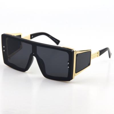 China Oversized Square Sunglasses Vintage Big Glasses Fashion Sunglasses Men One Piece Women Sunglasses Shading Sun Glasses for sale