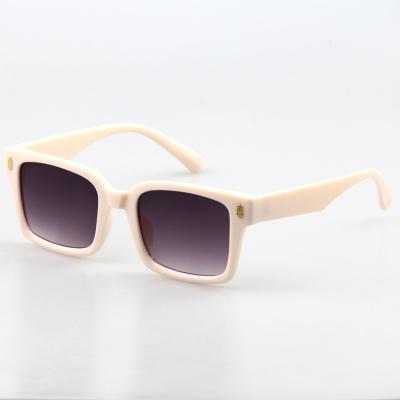 China Fashion Sunglasses Wholesale Custom Made Grayish Sunglasses For Men Small Rectangular PC Frame Fashion Sunglasses for sale