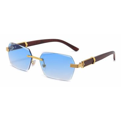 China Fashion Sunglasses Factory Direct Sales Designer Sunglasses Famous Brands Square Metal Sunglasses Wholesale for sale