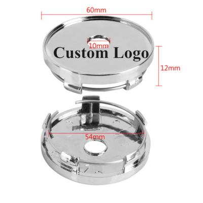 China Eco-friendly Customize Design Logo Car Wheel Center Caps ABS 45mm 54mm 56mm 60mm 68mm 75mm Car Wheel Hub Cap Sticker for sale