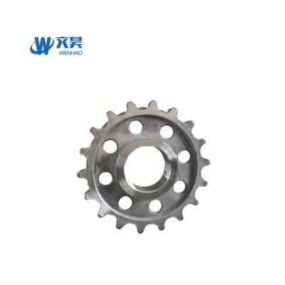 China Factory Boiler Double Row Cast Steel Sprocket Chain Rack 16 Tooth Movable Sprocket for sale