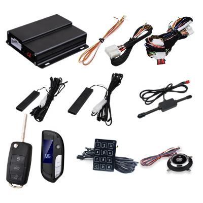 China Auto Lock Open OVI Wholesale Smart PKE Keyless LCD Touch Screen Engine Start Stop Car Alarm Entry Remote Starter for sale