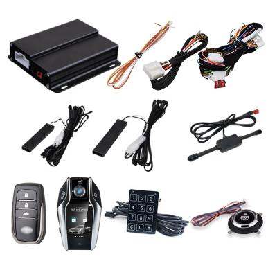 China Auto Lock Unlock OVI S35 LCD Car Alarm PKE Engine Start Stop Key Remote Starter for sale