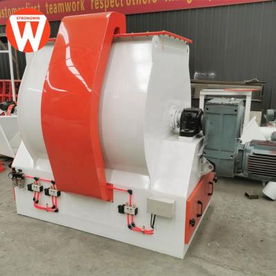 China Make Animal Feed For Poultry Stainless Steel Single Shaft Paddle Mixer To Produce Premix Feed for sale