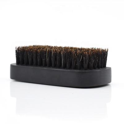 China Comfortable Custom Portable Barber Natural Beard Brush For Mustache Logo Men Shaving Brush Eco Friendly Boar Bristle for sale