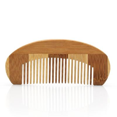 China Healthy Natural Bamboo Hair Comb Anti Static Massage Beard Pocket Comb With Eco-Friendly for sale