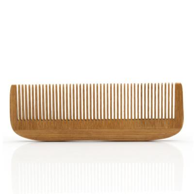 China Healthy Portable Handmade Fine Tooth Hair Comb Private Label Comb Natural Bamboo Beard Comb For Travel for sale