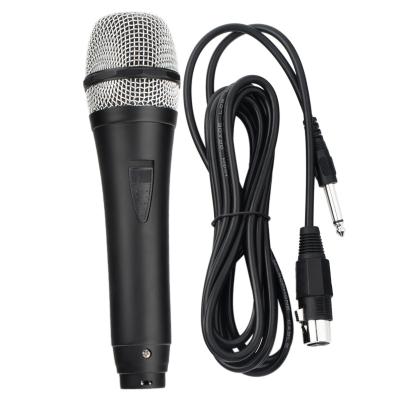 China Handheld Microphone Dynamic Mic Two Sets Plastic 3.5m Cables Professional Cheap Handheld Mic Wired Microphone for sale