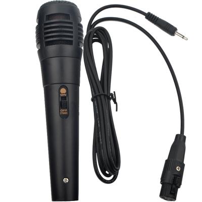 China Handheld Karaoke Microphone China Factory OEM Dynamic Home Wired Microphone Color Audio Distribution Machine Gift 3.5 Plastic Plug for sale