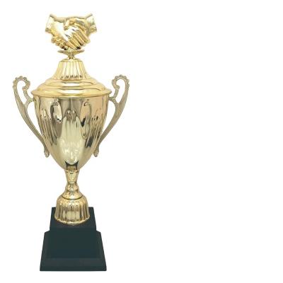 China Wholesale Classic China Trophy Design China Big Trophy Gold Plating Metal Trophy Cup for sale