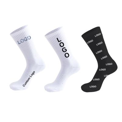 China Custom designer men's sports socks unique unisex QUICK DRY sublimation printed jacquard embroidery logo socks for sale