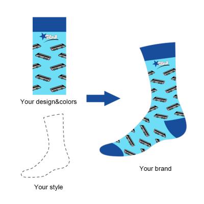 China QUICK DRY Customize designer sublimation blank 3d blank tube unisex 3d tube printing custom custom made custom socks for sale