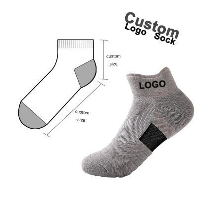 China OEM Manufacturer QUICK DRY Design Embroidered Logo Mens Basketball Dress Business Invisible Ship Short Low Cut Out Ankle Socks Custom for sale