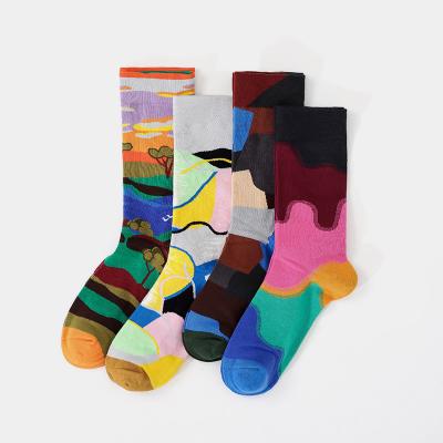 China High Quality Manufacture Custom Woven Luxury Socks Breathable For Women for sale