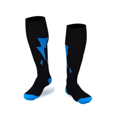 China Breathable High Quality Novelty Lightning Bump Relief Running Calcetin Sports Compressor Retraining Sports Socks for sale