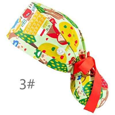 China Fashionable Breathable Multiple Patterns Scrub Hair Accessories Nursing Uniform Medical Hairwrap Accessories for sale