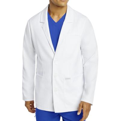 China New Design Medical Breathable Pre Sale Long Sleeve Hospital Uniforms Scrub Jackets White Lab Coat For Men for sale