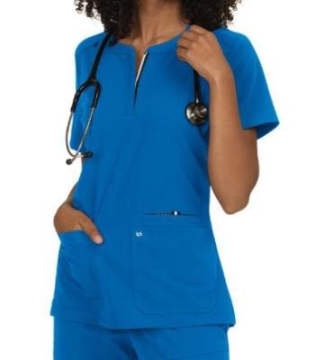 China Fashionable Design Breathable Zipper Around Collar Hospital Uniforms Medical Scrub Uniform Jackets For Women for sale