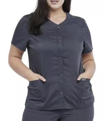 China Breathable Plus Size Fashionable Design Hospital Uniforms Medical Scrub Top Uniform For Women for sale