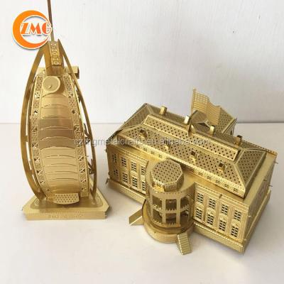 China Europe Wholesale Cheap Creative DIY 3D Puzzle Unique Metal Model for sale