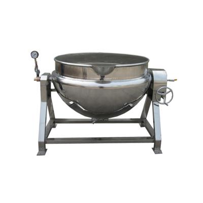 China Vegetable Processing Plant Tomato Industrial Cooking Jacketed Chili Sauce Kettle Machine for sale