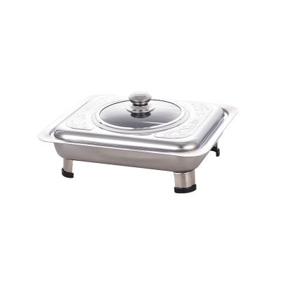 China Hotel Buffet Food Equipment Cheap Stainless Steel Chafing Dishes Dinner Dish Food Warmer Pot Dismountable Hot Food Food Equipment for sale