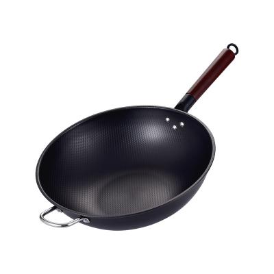 China Factory Direct Sales Sustainable Stainless Steel Non Stick Pan Wheat Ear Pot Without Coating Fine Cast Iron Cooking Wok for sale