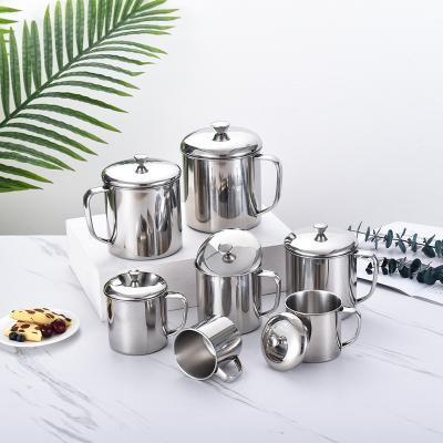 China Best Price Top Quality Reusabl Stainless Steel Beer Mug Viable Reusable Stainless Steel Espresso Mug for sale