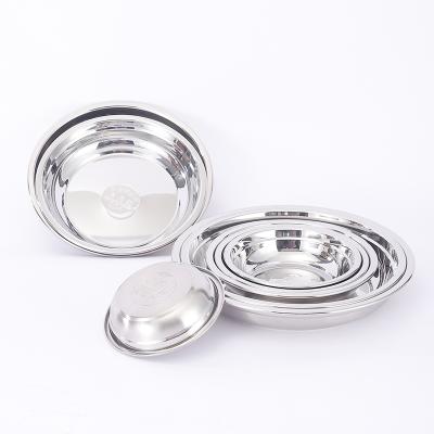 China Sustainable Waterproof Stainless Steel Food Grade Dish Restaurant Using Dinner Dishes for sale