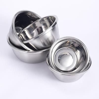 China Hot Sale 201 Sustainable Kitchenware Stainless Steel Food Storage Container Deep Seasoning Bowls for sale