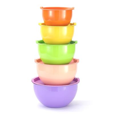 China Europe Design Sustainable High Quality Stainless Steel Multi Color Snack Salad Mixing Bowls for sale